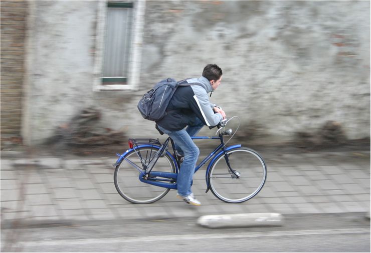 Picture Of Boy Riding A Bicycle