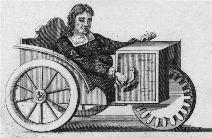 Picture of Hand Controlled Three Wheeled Wheelchair 1655