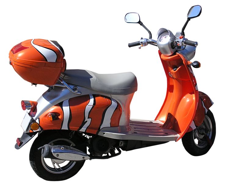 Picture Of Orange Scooter