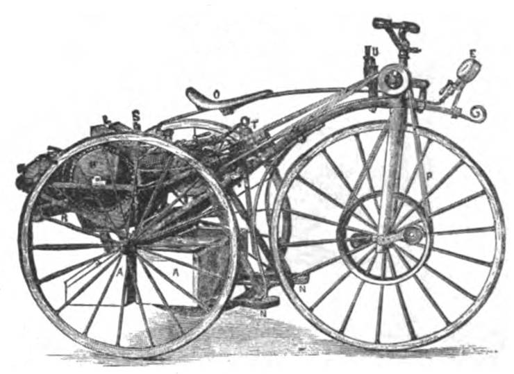 Picture Of Steam Velocipde Tricycle 1884