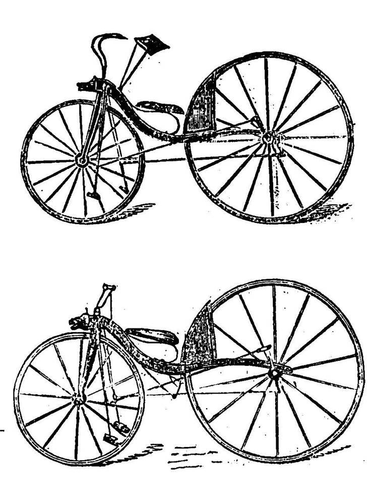 Picture Of Thomas Mc Call First And Improved Velocipede Of 1869
